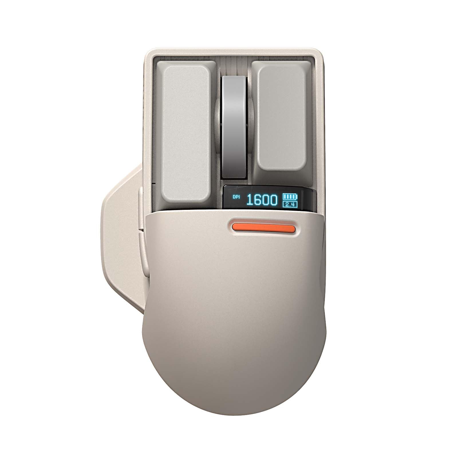 LOFREE Touch PBT Wireless Mouse with USB Receiver, Block Retro
